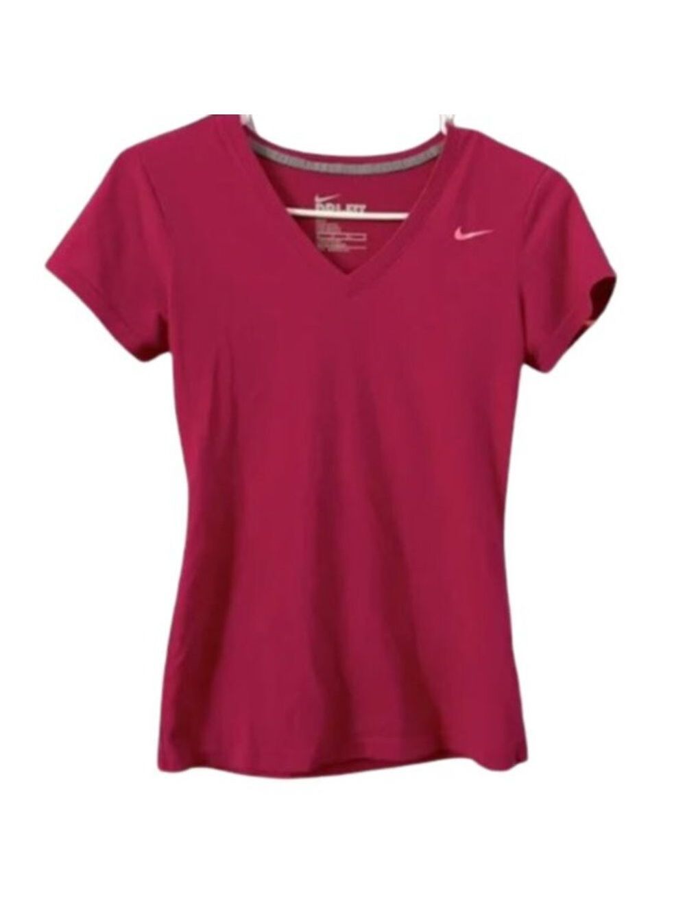 Dark Pink Nike Tee T-Shirt Size‎ XS Preloved in Good Condition